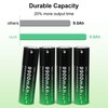 BENKIA 18650 Rechargeable Battery 9900mAh 3.7V Large Capacity 18650 Batteries
