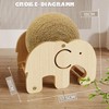 Interactive Wooden Scratch and Exercise Toy - Natural Sisal Scratching