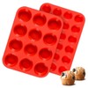 CAKETIME Silicone Muffin Pan, Mini Muffin Pan, Regular 12 Cups
