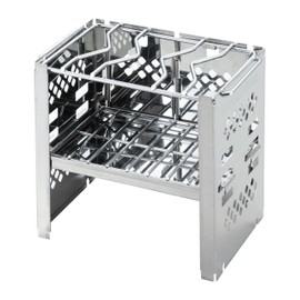 Captain Stag (CAPTAIN STAG) Barbecue Grill Fire Pit 3-in-1 Foldable Kamado Smart Grill B6 Type with Bag 3-Level Adjustable UG-43 Silver For 1 Person
