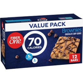 Fiber One Fiber One 70 Calorie Brownies, Chocolate Chip Cookie, 2g Sugar, Value Pack, 12 Count, 10.6 oz