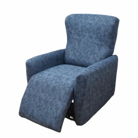 NILUOH Stretch Recliner Cover 4 Pieces Printed Lazy Boy Chair Covers Recliner Sofa Slipcover Anti-Slip Fitted Furniture Protector with Elastic Bottom, 16