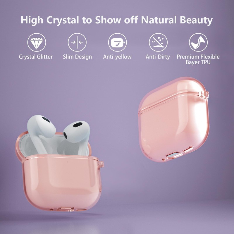 Aircawin Case for Airpods 4 Case Clear 2024,Shockproof Clear Case