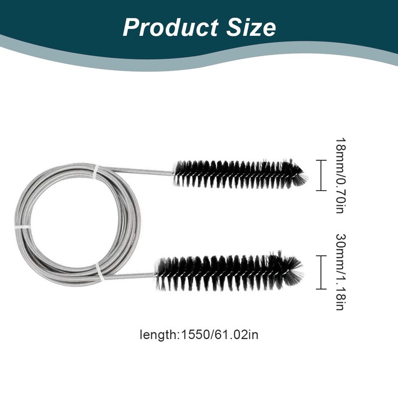 Pack of 1 Cleaning Brush, Flexible Cleaning Brush, Pipe Cleaning