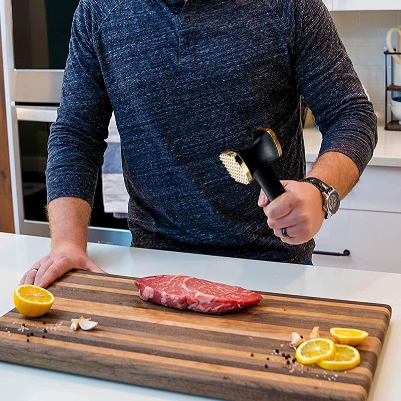 Kitchen Meat Tenderizer,Heavy Duty Manual Hammer Mallet Tool,Meat Hammer Used