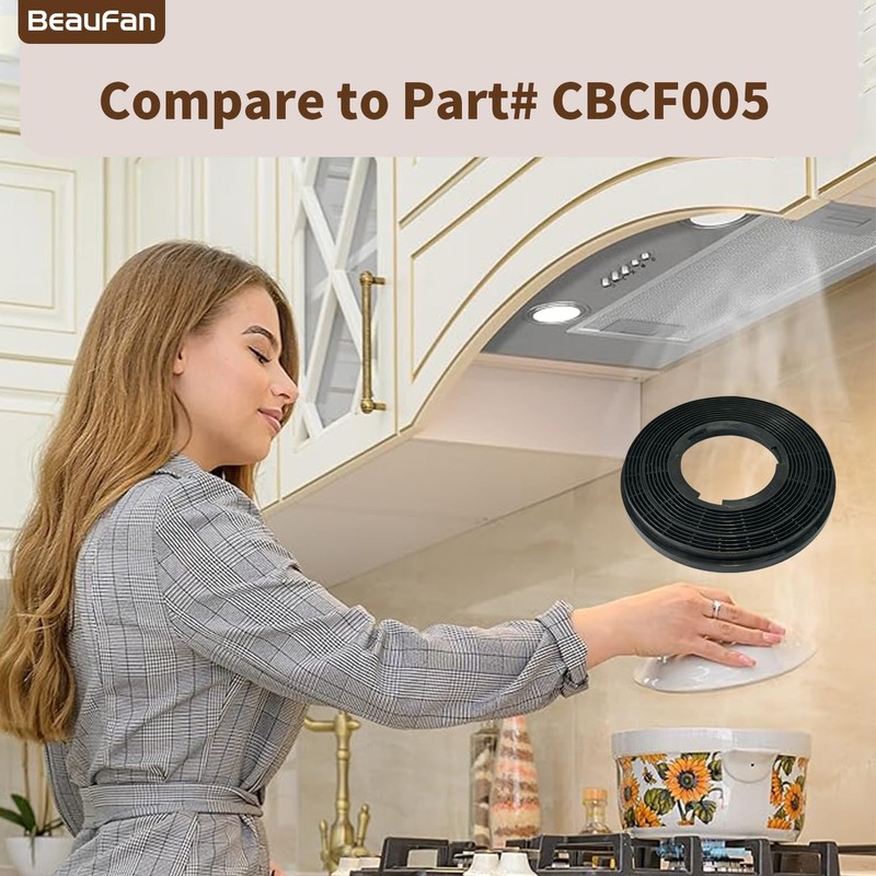 Beaufan 4 Pack CBCF005 Active Carbon Filters Compatible with CIARRA