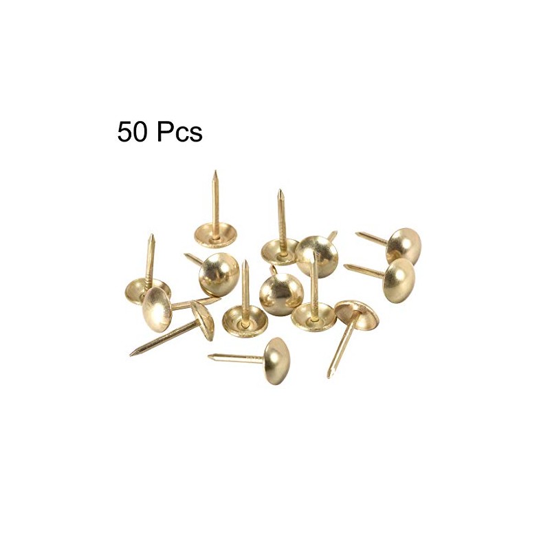 sourcing map Upholstery Nails Tacks 9mm Dia 17mm Height Round