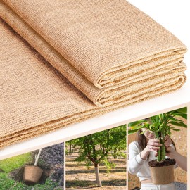 UCandy 40 INx24 Ft Natural Burlap Plant Covers, Tree Wrap Freeze Protection Fabric Burlap Blankets for Tree Protect Covering,Farmhouse Decor,Rustic Party Wedding Decor.