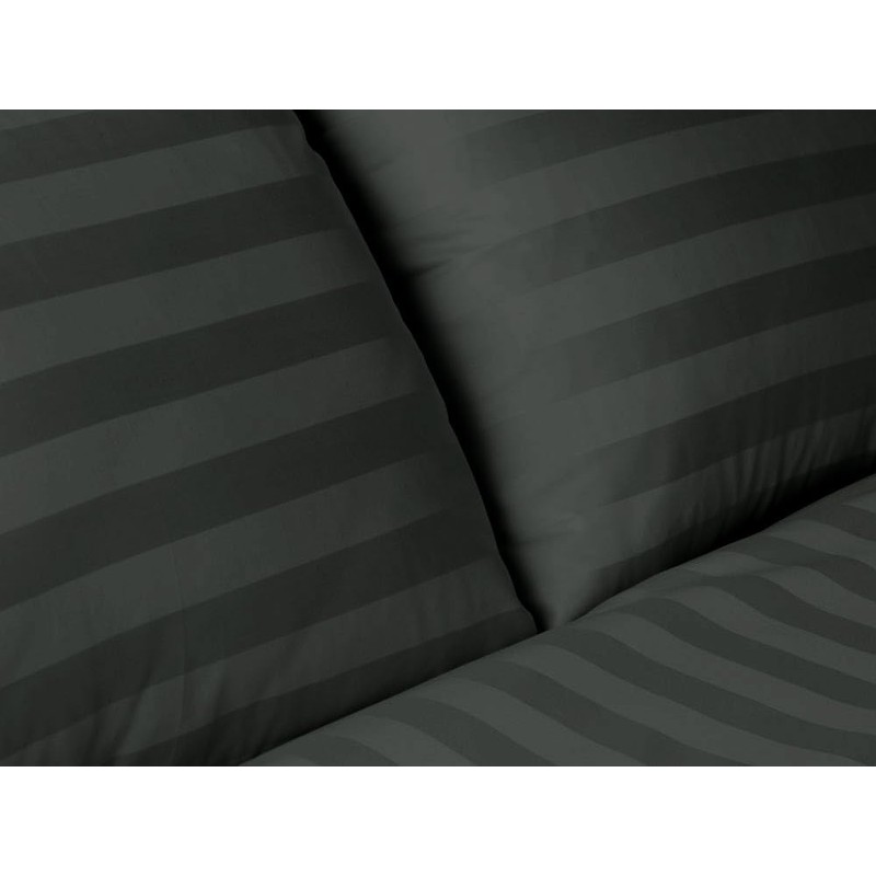 Ev Dekor® Double Duvet Cover Set Hotel Quality Stripes Satin