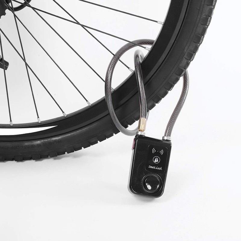 Smart Motorcycle Lock APP Control Waterproof 110dB Wire Rope Anti-Theft
