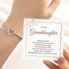 KOLSTRAW To My Granddaughter Infinity Heart Bracelet, Jewelry Gift On