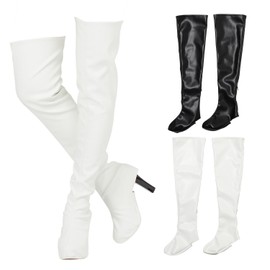 Classe Boot Cover, For Cosplay Photography, One Size Fits Most, Thigh High, white