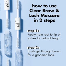 e.l.f. Cosmetics Máscara Fijadora Transparente para Pestañas y Cejas 2 Pack