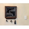 3F Gun Safe Box Key Holder For Wall, Wooden Entryway
