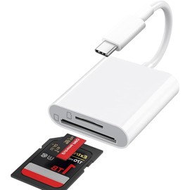 2 in 1 USB C SD Card Reader, Type C SD Card Adapter Card Reader USB C with SD/Micro SD Card Adapter, Card Reader Memory Card Reader