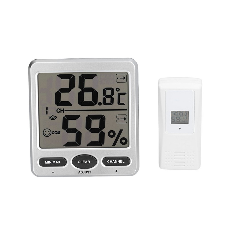 Wireless Thermometer Hygrometer Digital Temperature Humidity Monitor for Indoor Outdoor