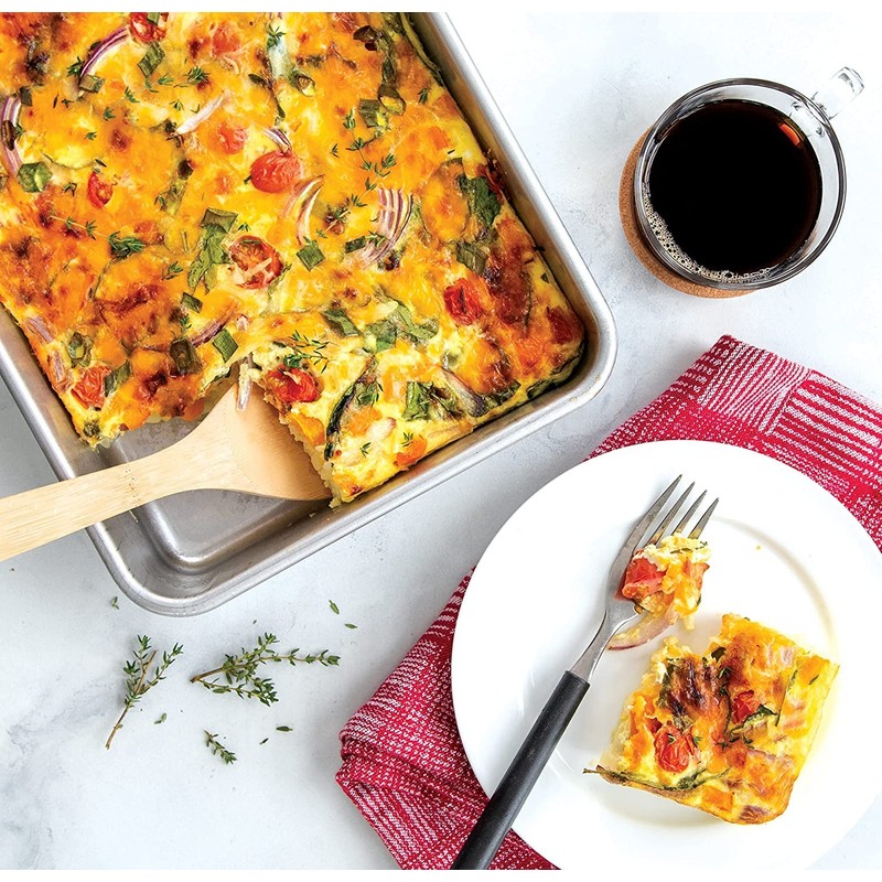 Nordic Ware Natural Aluminum Commercial Rectangular Cake Pan, Exterior dimensions