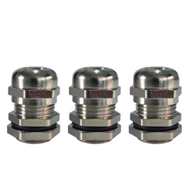 AnRui PG9 Cable Gland Waterproof Metal Cable Glands Joints Adjustable Connector for 4-8mm Dia Cable, Set of 10