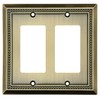 Sunken Pearls Decorative Wall Plate Switch Plate Outlet Cover (Double