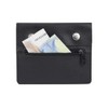 Neck purse LEAS, Genuine Leather, black - ''LEAS Travel-Line''