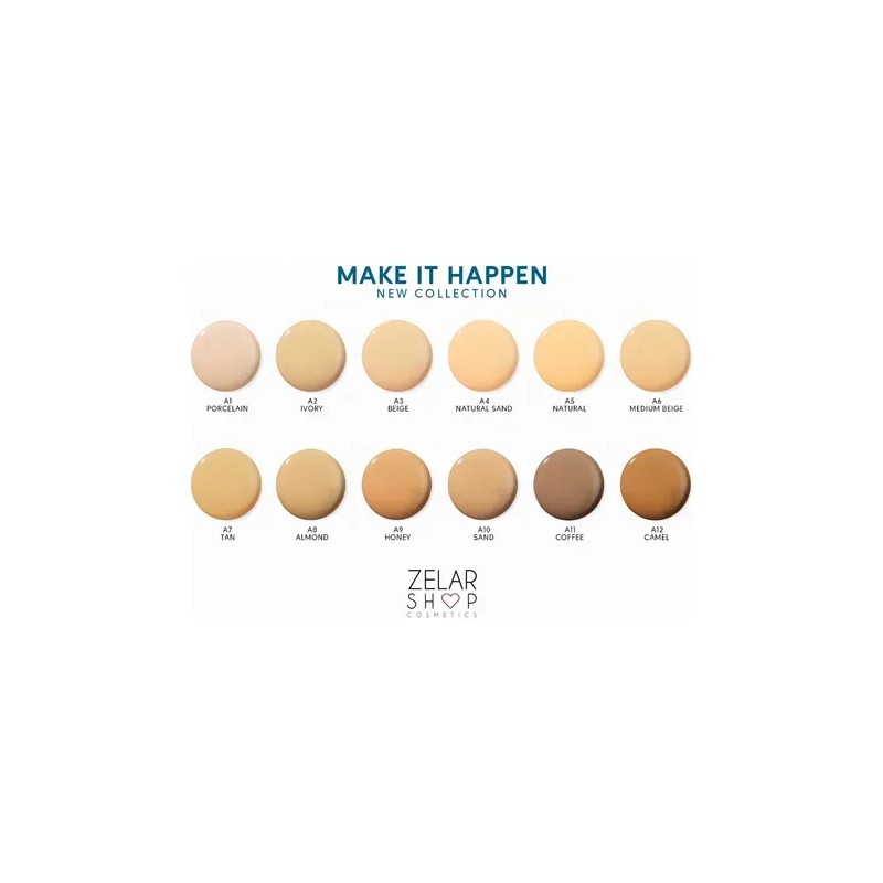 Base Maquillaje Arantza Cosmetics Make it Happen Tono A5 Larga