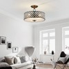Saint Mossi Semi Flush Mount Ceiling Chandelier, Modern K9 Crystal