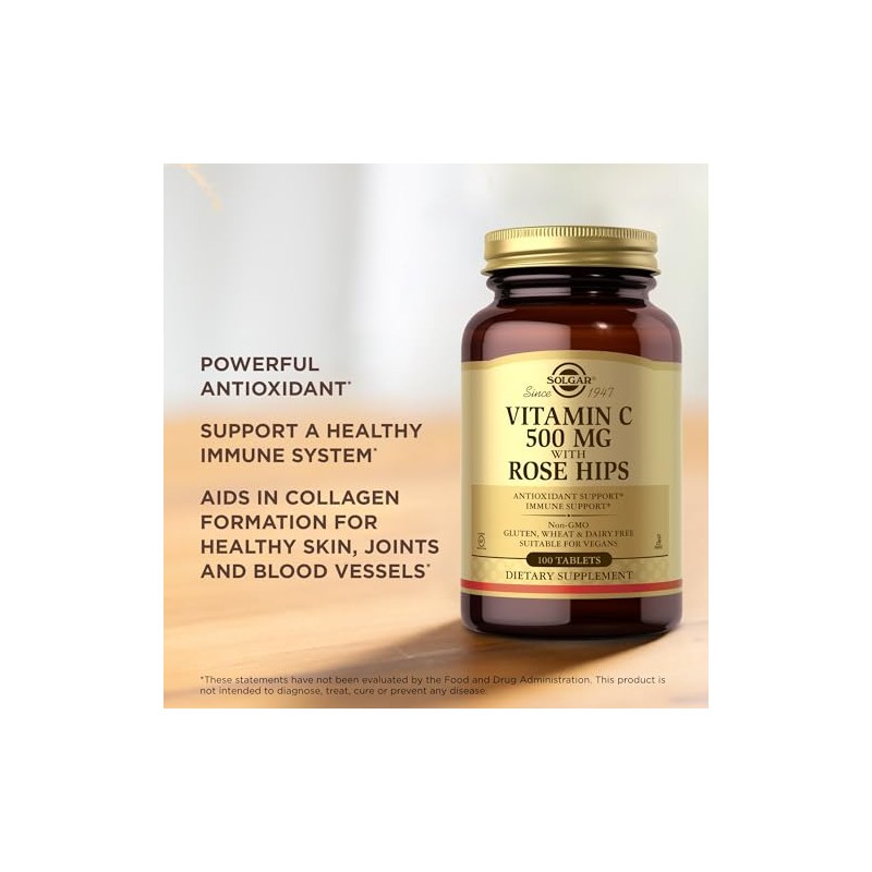 Solgar Vitamin C 500 mg with Rose Hips - 100