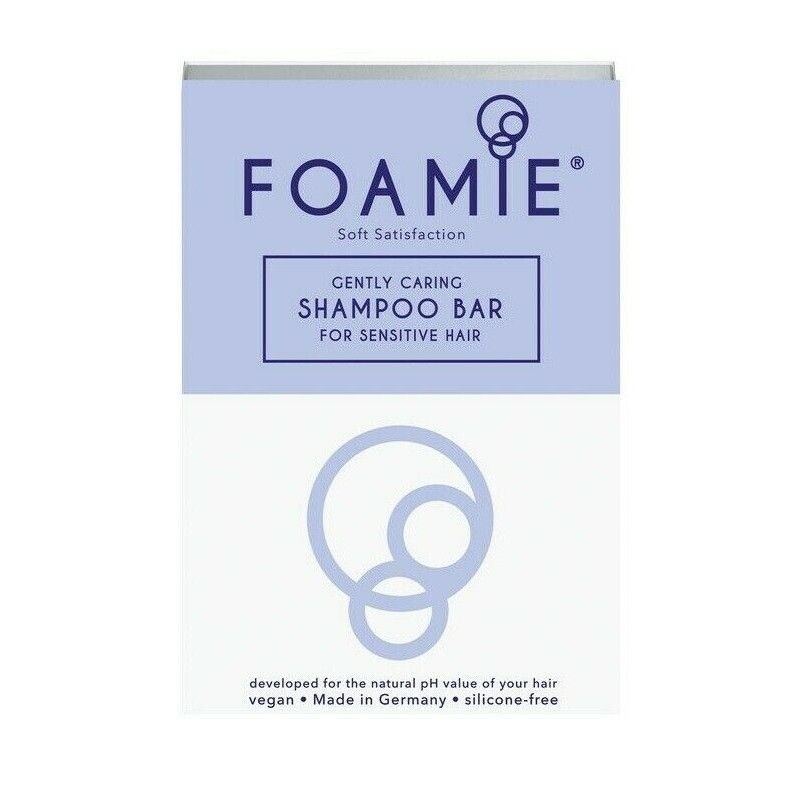Foamie Soft Satisfaction Shampoo Bar Hydrating Sensitive Hair wheat protein