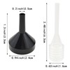 15 Pack Small Metal Funnels with 3 Pack Mini Pipette,