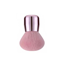 Pink Mini Makeup Blush Brushes, Small Travel Mushroom Head Foundation Brush, Kabuki Brush for Mineral Powder Contouring Cream or Liquid Cosmetics Face Brushes