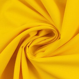 Tessuto di cotone HEIDE 100% cotone, 42 colori, coupon (senza merce al metro), larghezza circa 150 cm, ca. 160 g/m², certificazione Oeko-TEX Standard 100 (giallo 312, 0,5 m)