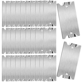 10 Pcs Nail Plates for Wood Studs, 1.5 x 2.5 Inch Nail Plate with Sharp Pointed Prongs, Anti-Nail Protection Plate Shield