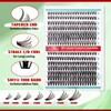 FADVAN Individual Cluster Lashes 280pcs 30D+40D Mixed Natural Eyelash Clusters