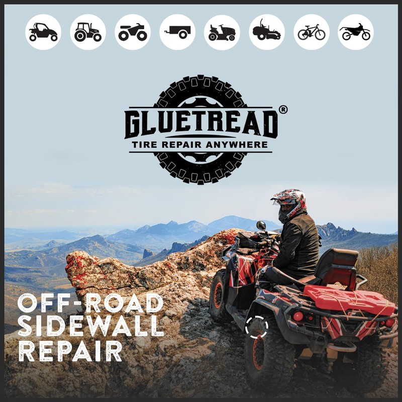 GlueTread Adhesive 3-Pack Additional Glue for GlueTread Sidewall Puncture Tire