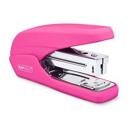 Rapesco 1384 X5-25ps Less Effort Stapler, 25 Sheet Capacity, Hot Pink