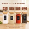 ComSaf 16Pcs Glass Spice Jars with Bamboo Lid, 10oz Airtight