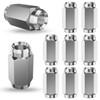 Lusperi Acorn Lug Nuts,1/2"-20 Thread,for Trailer Wheels,1.58" Tall 60 Degree
