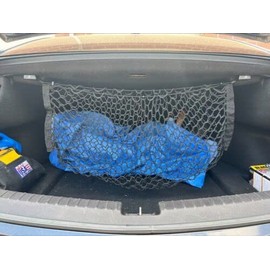 Rear Trunk Organizer Cargo Net for Acura TLX 2015–2025 – Envelope Style Cargo Net for Sedan–Premium Mesh Elastic Car Trunk Organizer Vehicle Carrier Storage–Compatible with Acura TLX