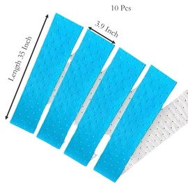 10 Pcs Range Hood Oil Suction Filters, 35 Inch x 3.9 Inch Disposable Blue Nonwovens Cloth Keeping Your Range Hood Cleaner (10)