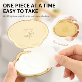 Docolor Soap sheets for on the go, 100 mini soap sheets, travel soap, portable, mini paper soap, travel soap sheets, 2 boxes of paper soap, for adventure camping, outdoor, travel (yellow + green)