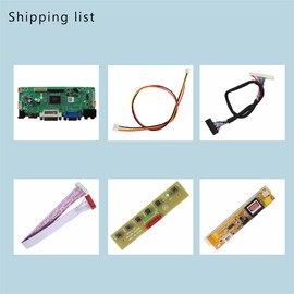 VSDISPLAY VGA DVI Audio Controller Card for 15.6 Inch LP156WH1 LTN156AT01 N156B3 B156XW01 1366x768 1CCFL 30Pin LCD Panel