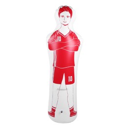 Inflatable Soccer Dummy Goalie, Defender Wall Soccer Practice Goalkeeper Air Model, Defender Training Parts for Soccer Lifting(Red)