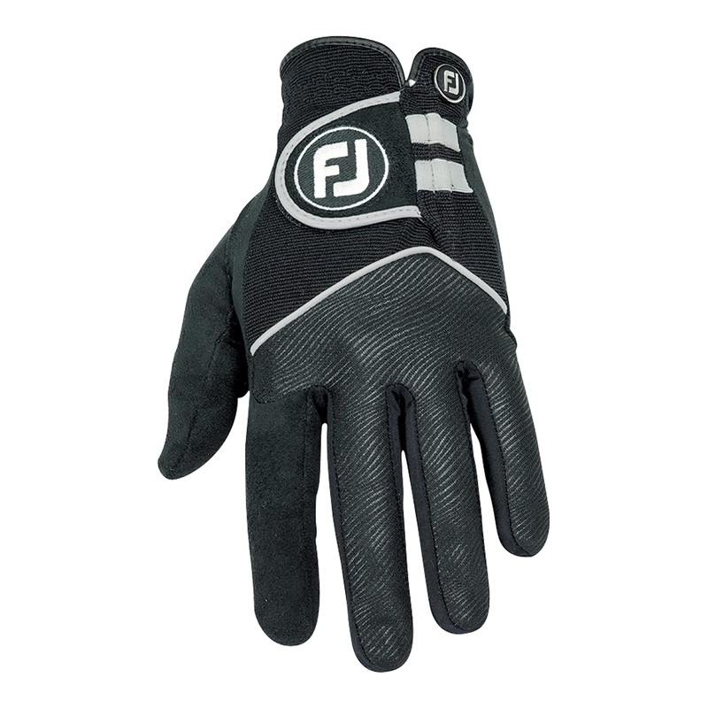 FootJoy RainGrip Men's Golf Gloves Pair, Black, XL