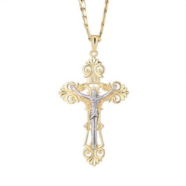Giffor Crystal Religious 14K Gold Guadalupe Necklace For Women Oro.Laminado Chains De La Virgen De Mary 22', 50CM, Copper, Cubic Zirconia