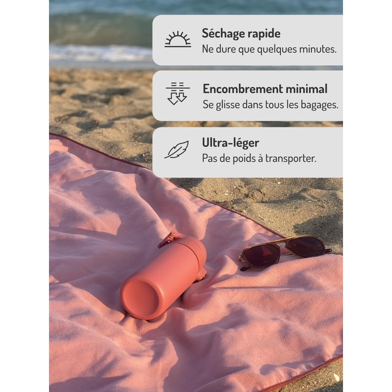 NORDKAMM Mikrofaser Handtücher Set mit Oeko TEX Zertifikat, Ultraleicht, blau
