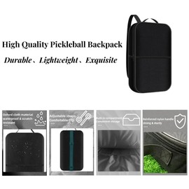 Toolzia Pickleball Paddle Bag Lightweight Case for Paddles Balls and Accessories
