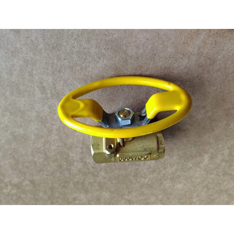 Parker 1/2" PTF Female (Short NPT Threads) Brass Industrial Ball