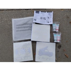 We R Memory Keepers Vinyl Print Press Kit - 4 Inks, 3 sheets, 3 frames WINTER