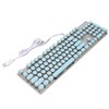 Blue Switch Mechanical Keyboard 104 Keys Backlight Ergonomic Retro Steampunk