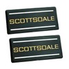 2pcs 1988-1998 Scottsdale Roof Pillar Cab Side Emblem 3D Badge